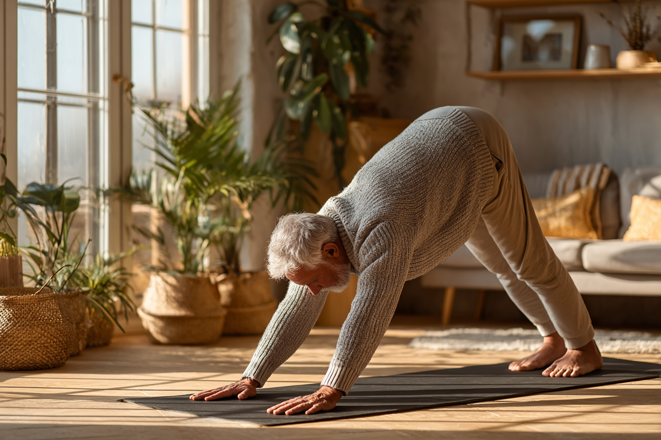 Група людей виконує дихальні вправи