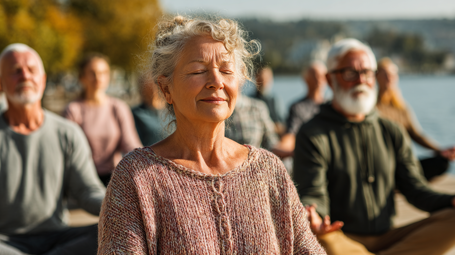 Чоловік виконує вправи на баланс